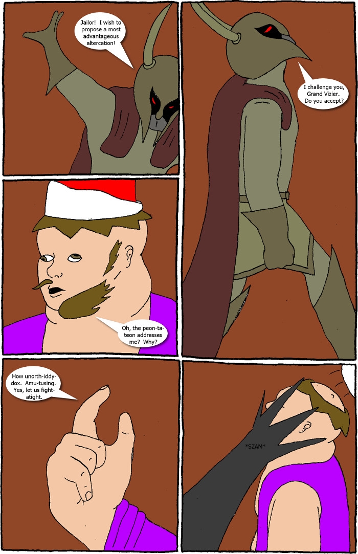 Page 12: Crossover Melee 5 - The Grand Vizier's Garden Party Part Two: Entertainment