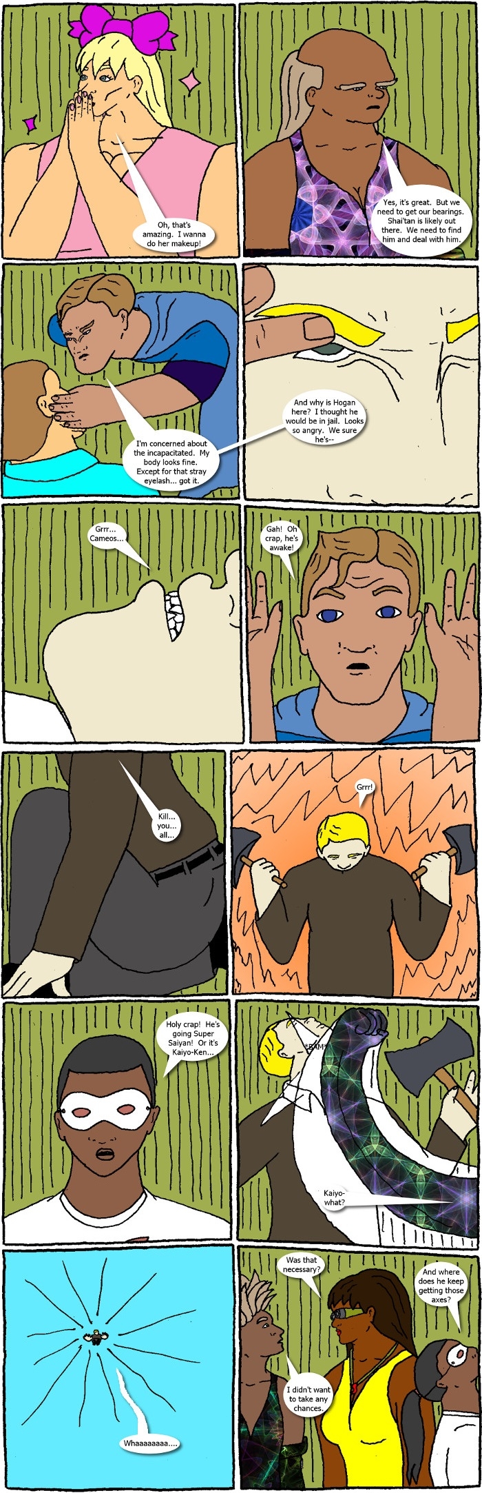 Pages 9 and 10: Crossover Melee 6 - The Grand Vizier's Garden Party Part Three: Exit