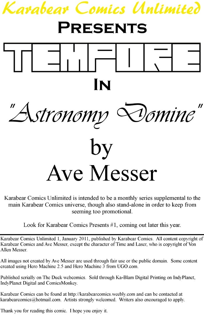 Astronomy Domine title page