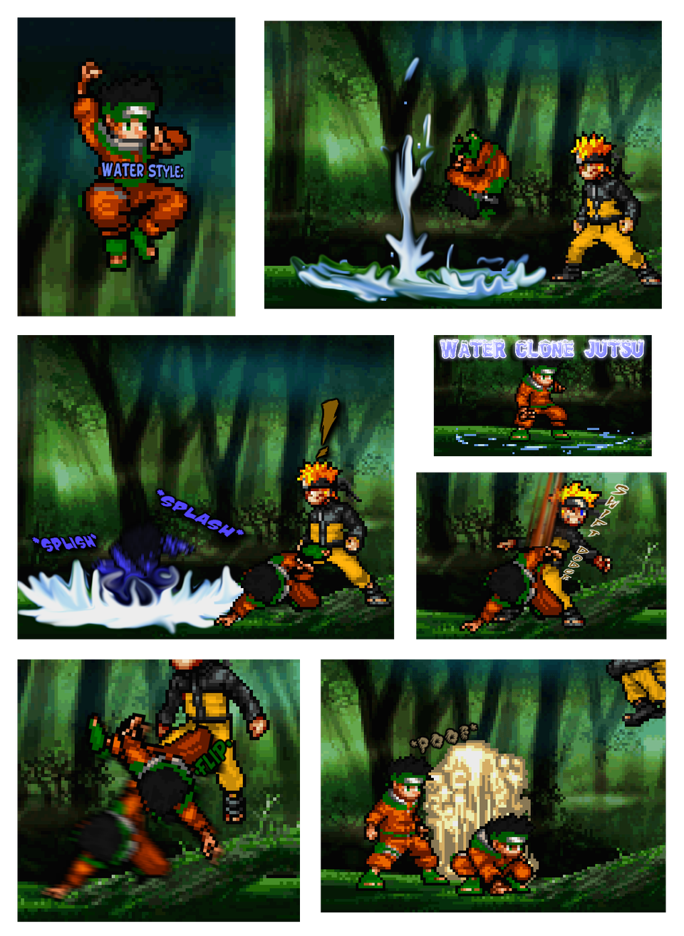 Page # 86 - Water & Shadow Clone Jutsu