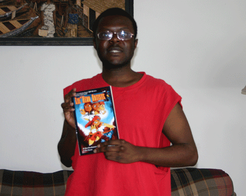 Me and my copy of Lil' Hero Artists: Kidnapping the Key!