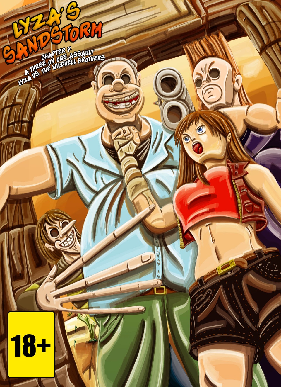Chapter 07 - A Three on One Assault - Lyza vs. The Wildhell Brothers