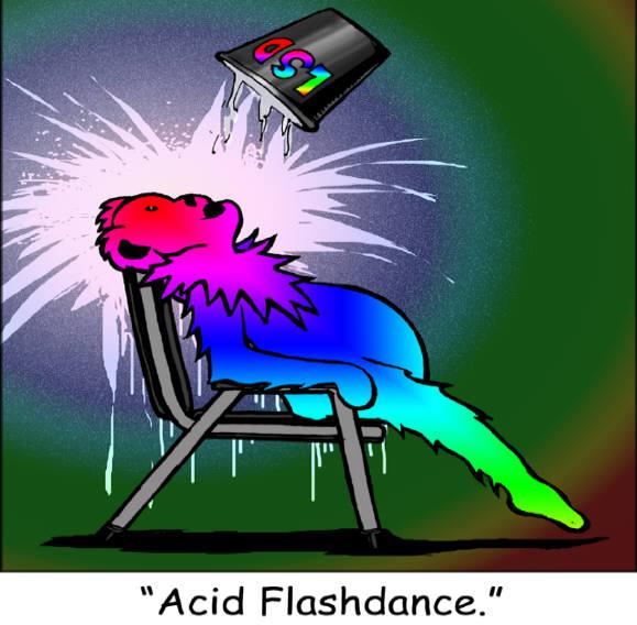 Acid flash