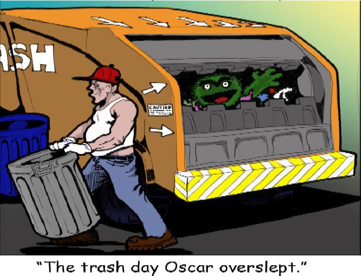 Oscar over sleeps