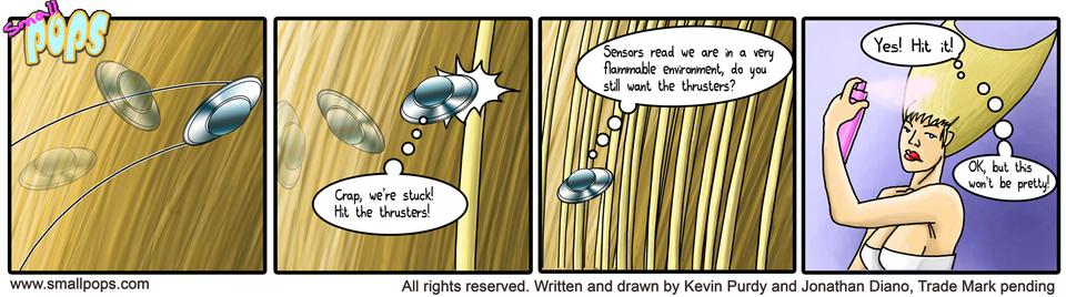 Strip 16: Hair sprays are dangerous to your health