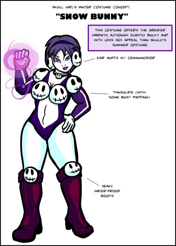 Super Temps Costume Choice (Skull Girl Costume #2)