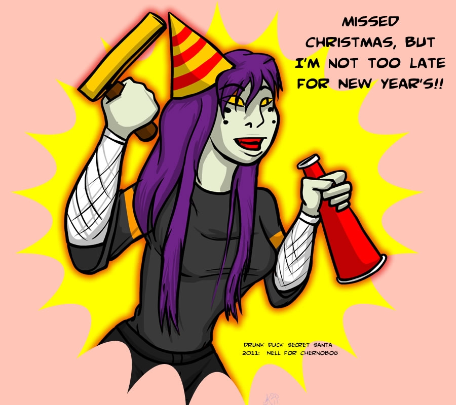 Drunk Duck Secret Santa DBW 2011:  Chernobog's Nell from Arachnid Goddess