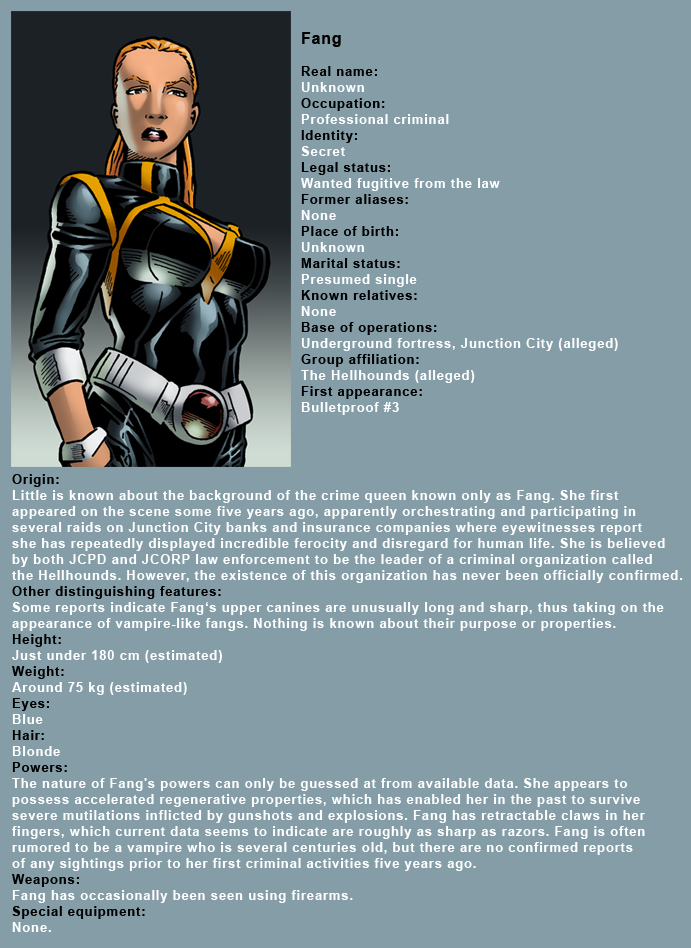 Character Profile: Fang