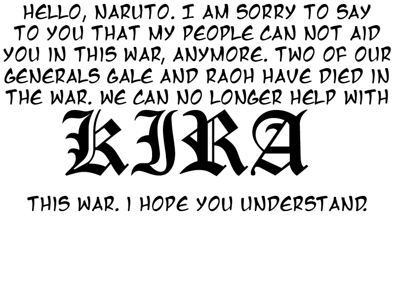 Kira's Message