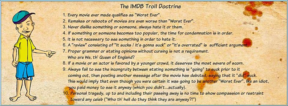 The IMDB Troll Doctrine...'Buh-huh!'