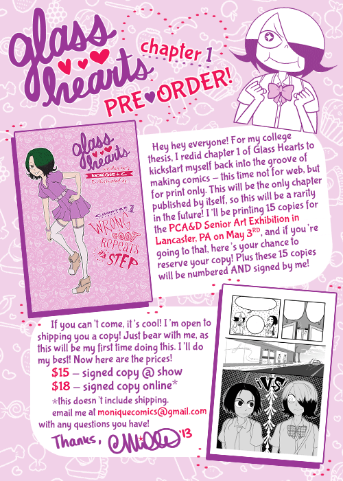 PRE-ORDER Glass Hearts Chapter 1!