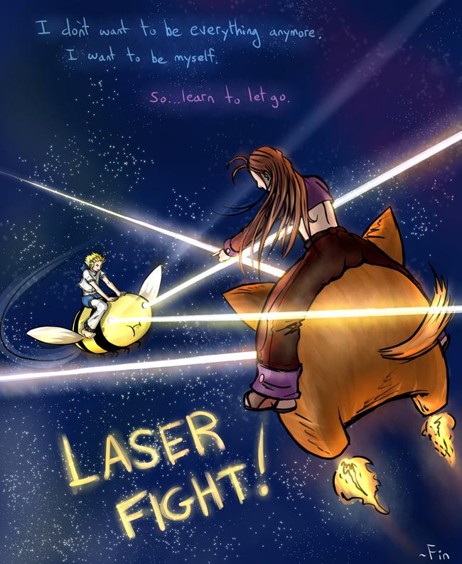 144. laser fight