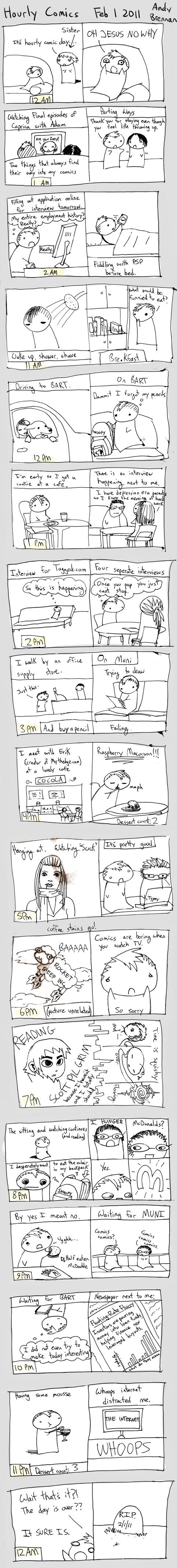 145. 2011 Hourly Comics