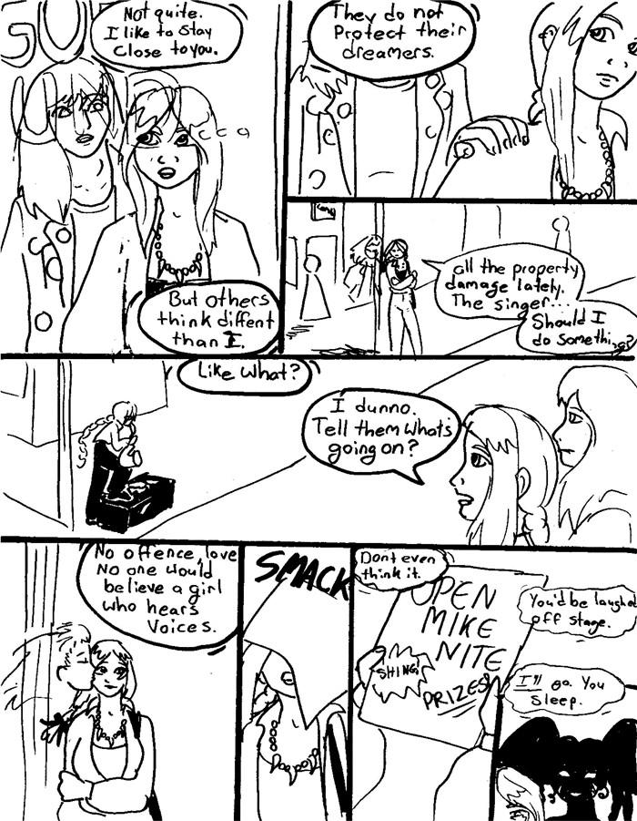 A girl who talks to herself