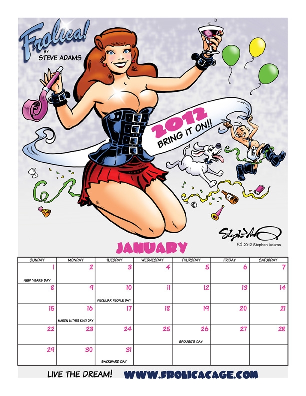 the January calendar!