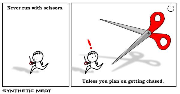 running with scissors