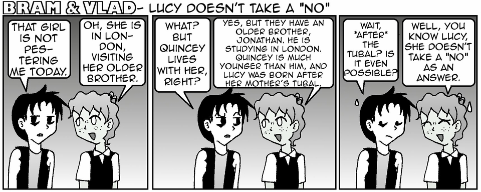 Lucy doesn't take a no
