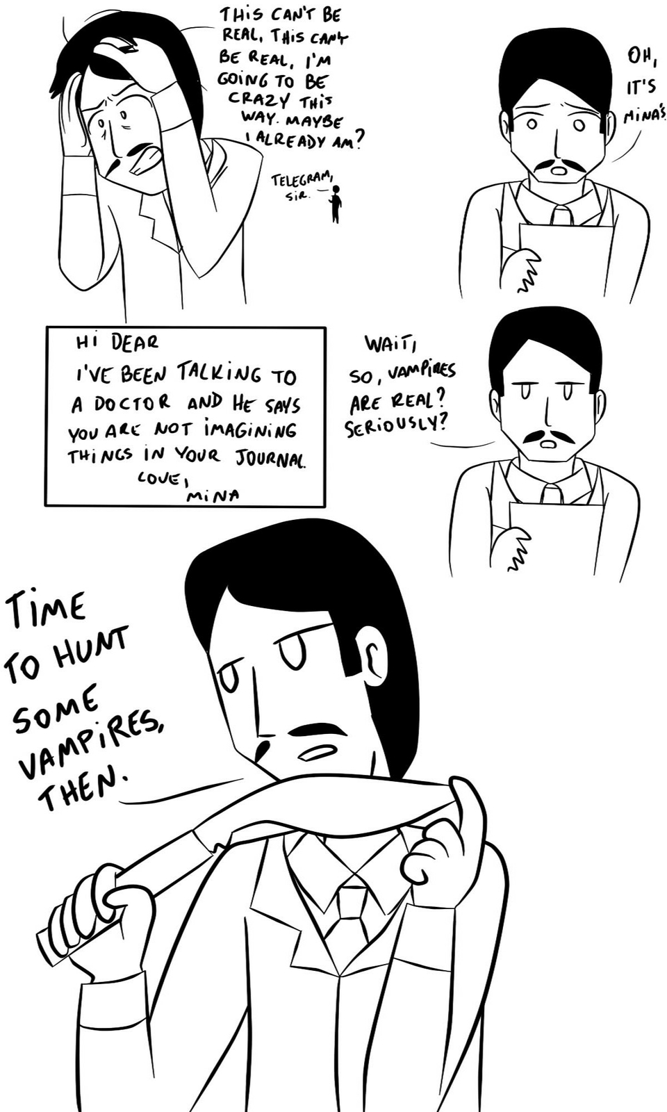 Victorian Strips - The kukri was drawn