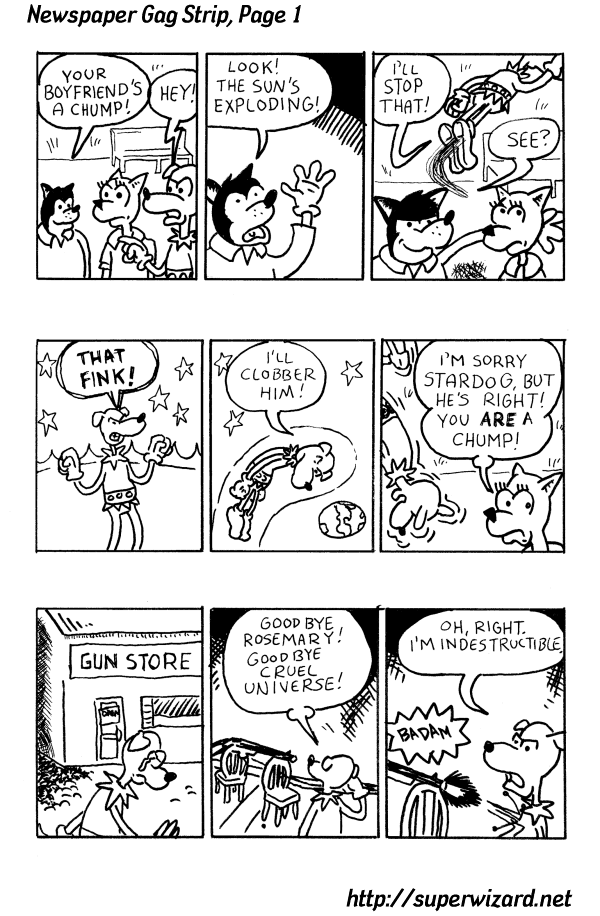 Newspaper Gag Strip, Page 1