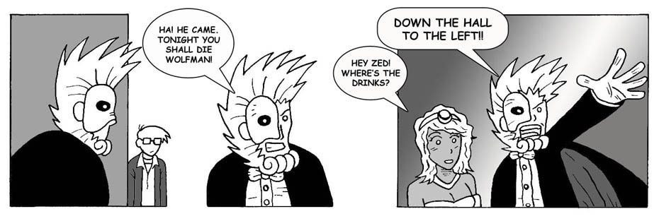 140. Down the hall.