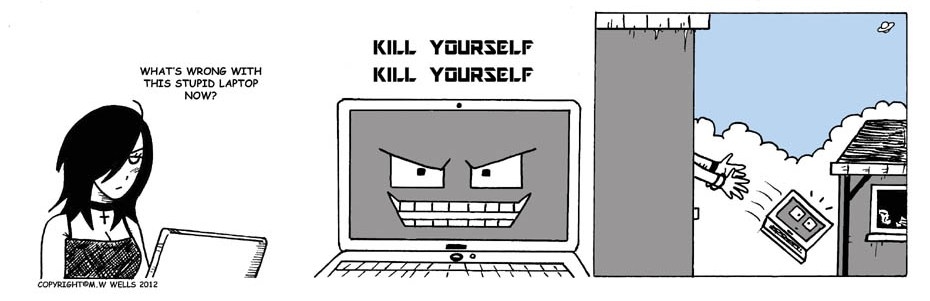 186. Laptop trouble.