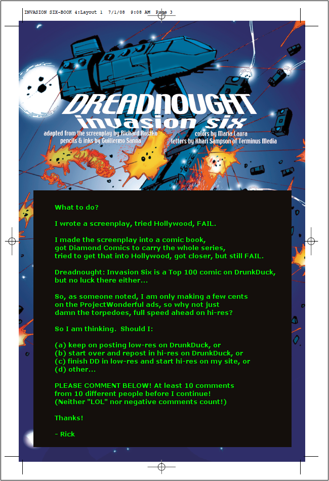 102 Dreadnought Issue#4 Page 03 Intermission...