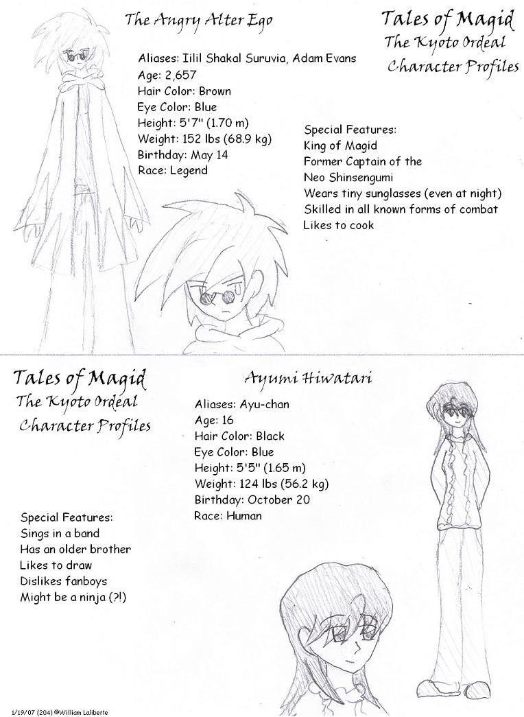 (204) - Character Profiles #1