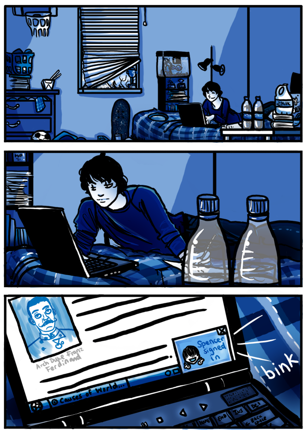 Blue blue blue. (Ch. 4 Pg. 1)