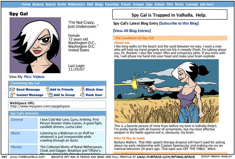 Episode 85 - WebSpace Page: Spy Gal