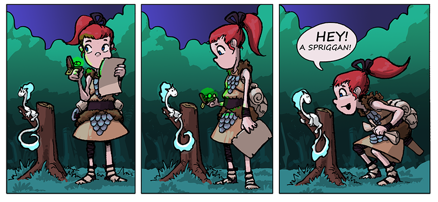 Amelia finds a thing.