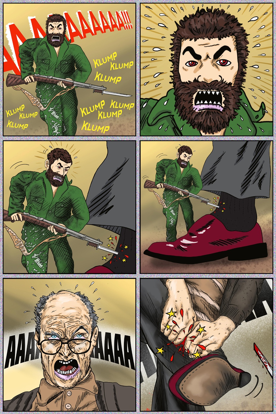 Klump!  Klump!  Klump!