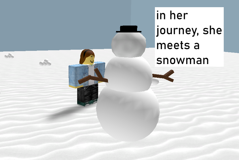 a snowman