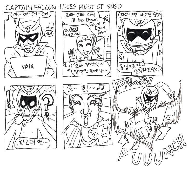 Captain Falcon likes Most of SNSD