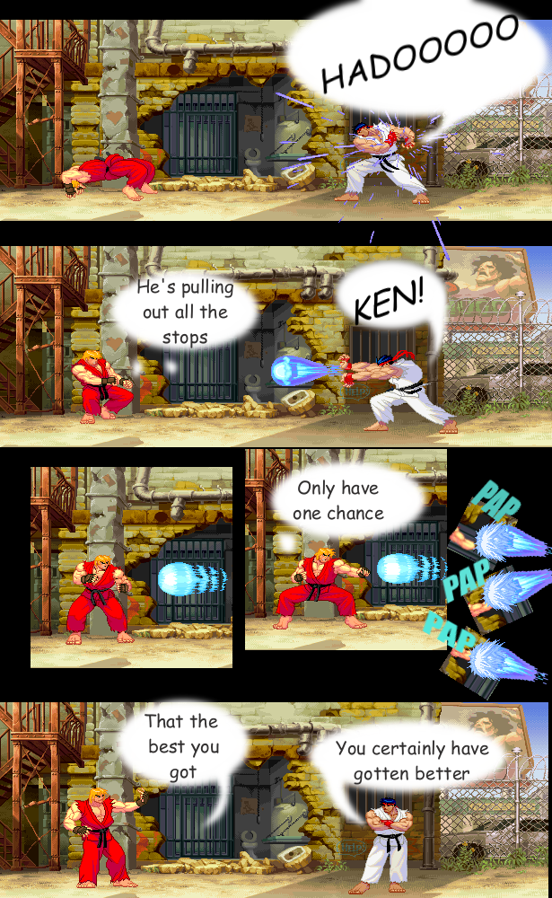 Ken thinks fast