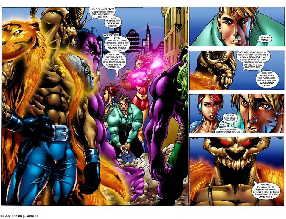 Issue 3: Pages 2 & 3 - What is a Hero?