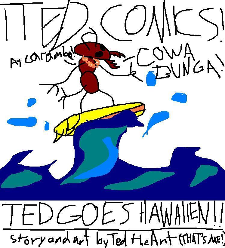 Ted Comics - Ted Goes Hawaiian Part I, Cover