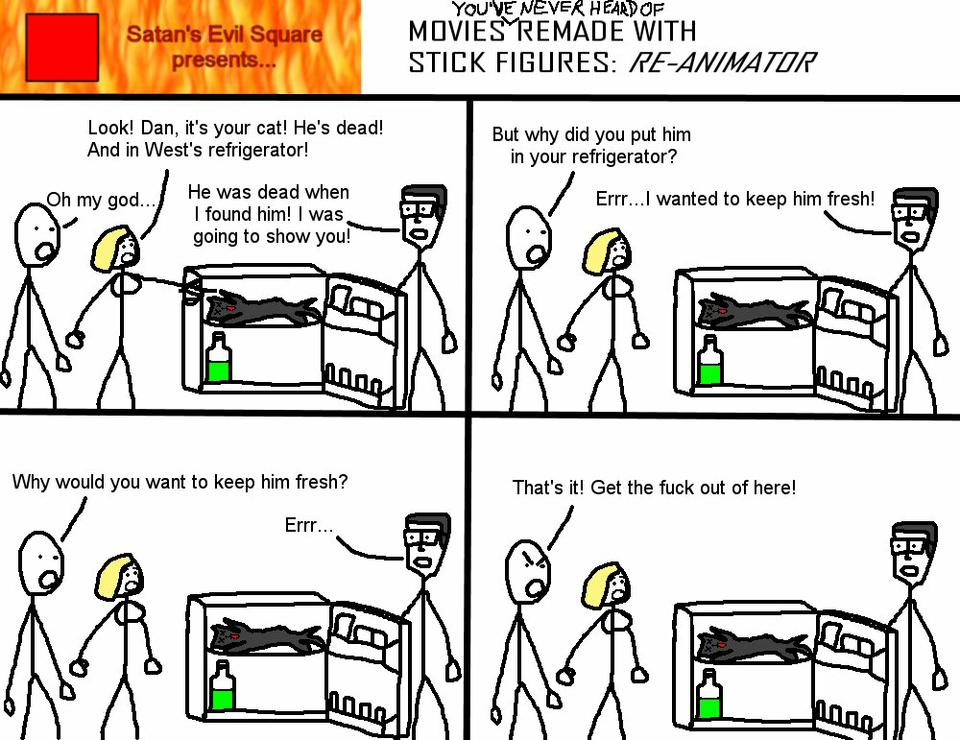 MOVIES REMADE WITH STICK FIGURES: RE-ANIMATOR