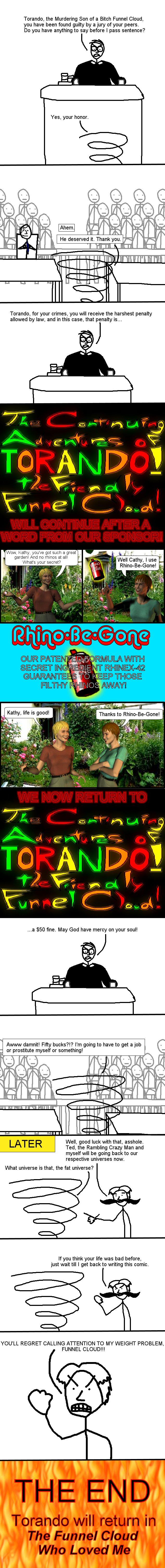 Vol. 5, Part X: THE SHOCKING CONCLUSION!!! (and I Hate Rhinos leaks over onto this comic as well)