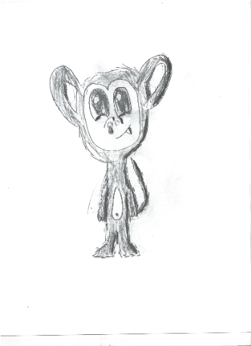 Hand drawn monkey