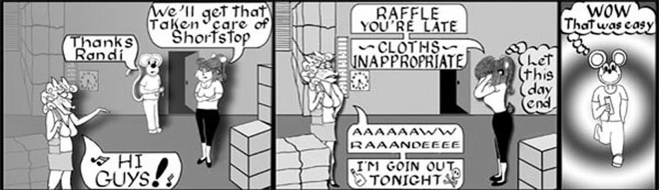 Cloths: INAPPROPRIATE !