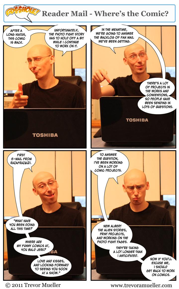Reader Mail - Where's the Comic?