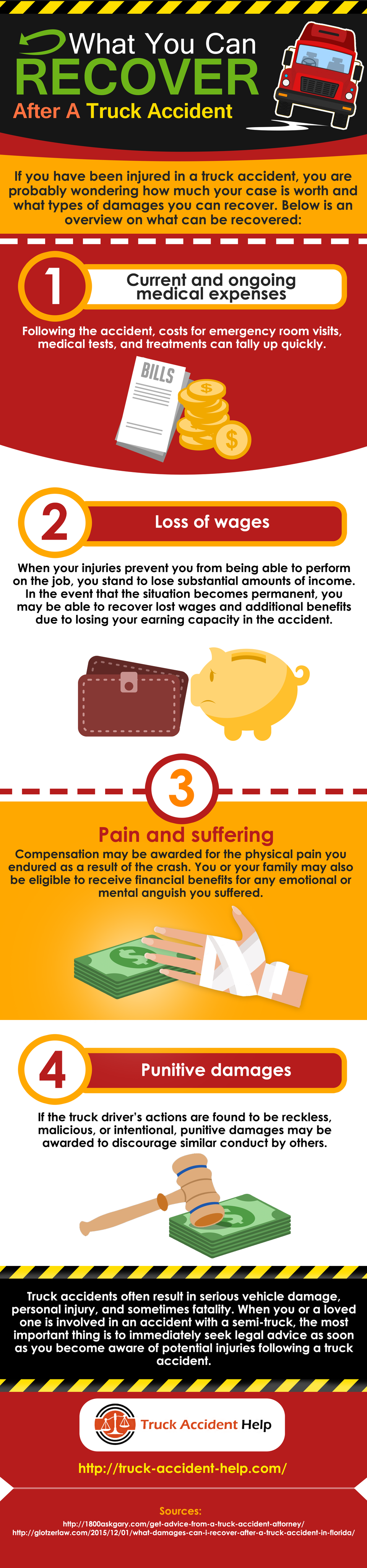 Infographics: Recovery Value of Your Truck Accident