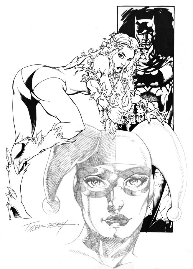 Poison Ivy, Harley and Bats