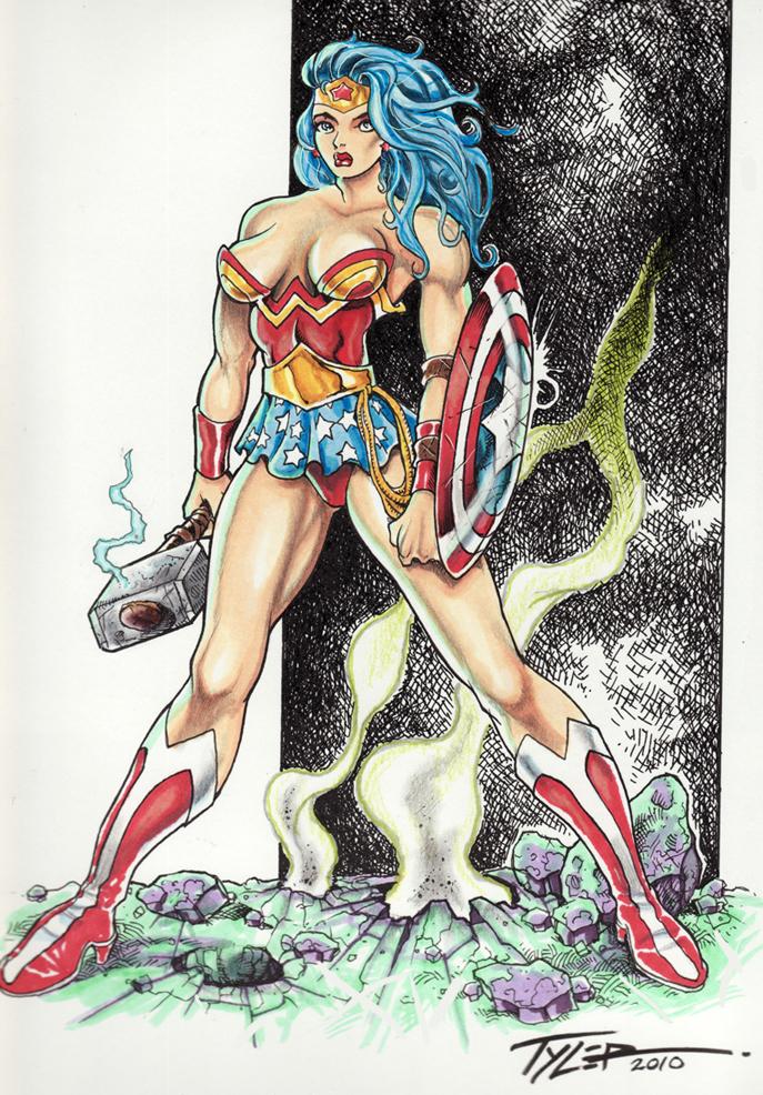 The Mighty Captain Wonder Woman!