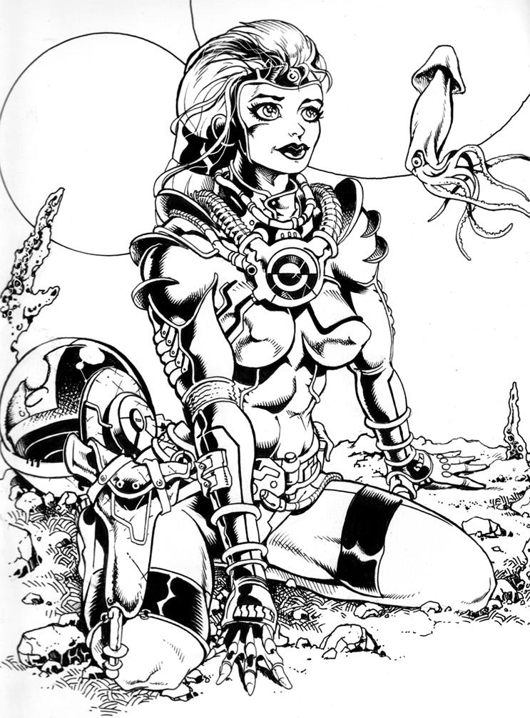 Squid girl on planet x!!!