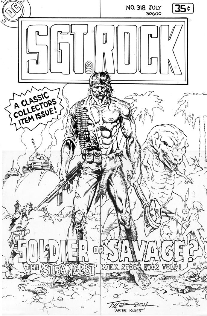 Sgt Rock #318 cover re-creation