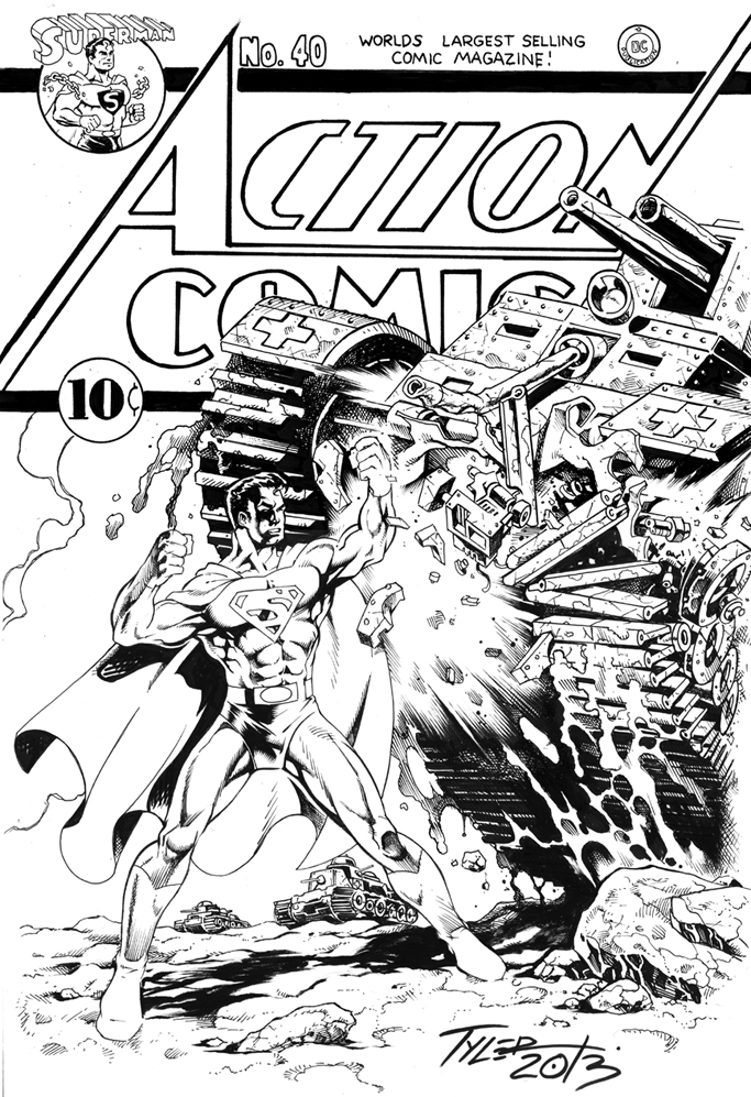 Action Comics #40 cover re-creation