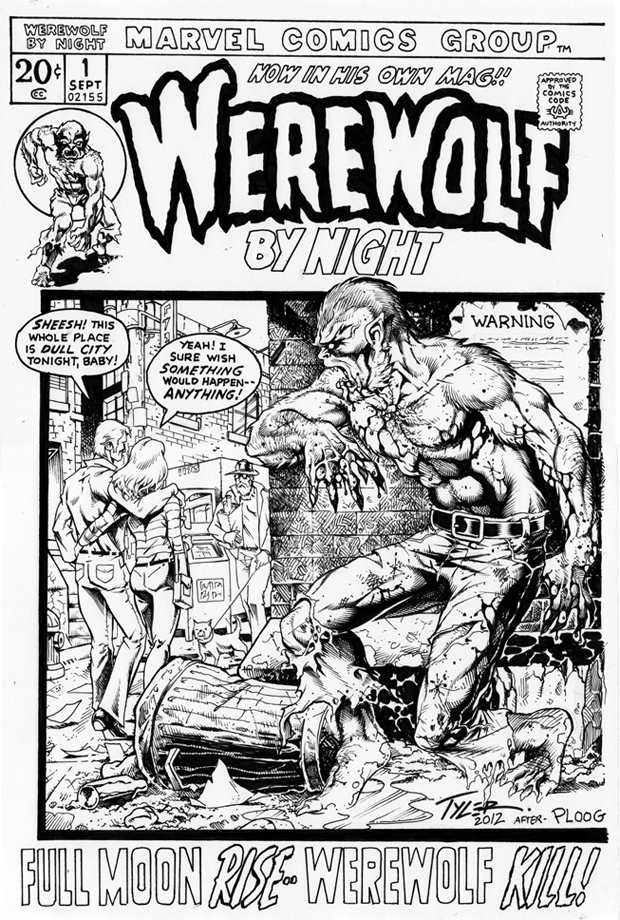 Werewolf by Night #1 cover re-creation