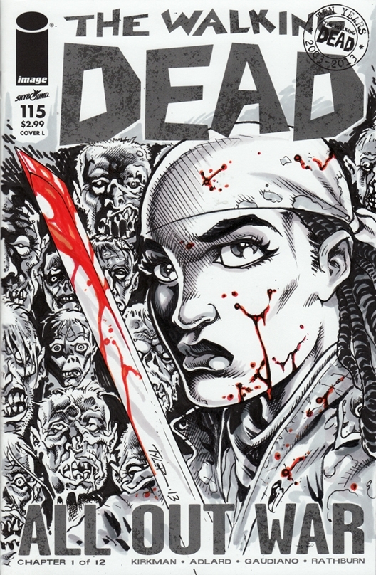 Walking Dead 115 sketch cover