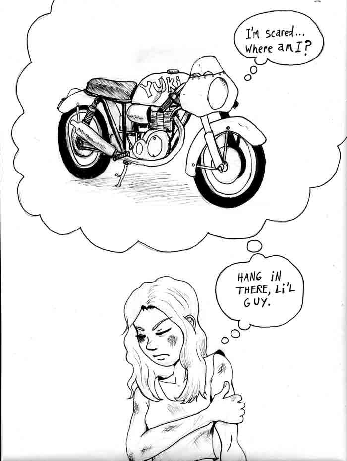 Yuki and bike by Patrick Devine